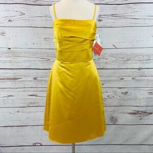 Watters & Watters goldenrod aline dress